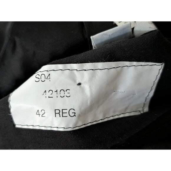 Men’s Loro Piana Fabric Linen Suit Blazer Jacket Dark Gray Size 42R 3 Button - Picture 6 of 8